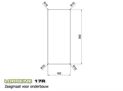 Lorreine 17R Petit évier de luxe en acier inoxydable 17cm sous plan, à fleur de plan ou en surface 1150178225