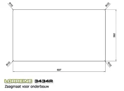 Lorreine LOR3434R Évier double en acier inoxydable de luxe 3434cm sous plan, à fleur de plan ou en surface 1150178232