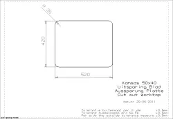 Reginox évier en acier inoxydable 50x40 25cm haut extra profond pour montage sous plan, à fleur de plan ou en surface 1150431331