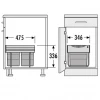 Hailo Tandem RB Afvalemmer 3641121