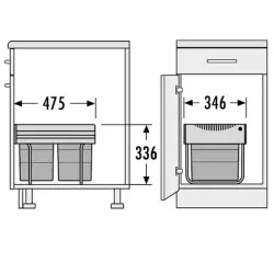 Hailo Tandem RB poubelle 1153449152