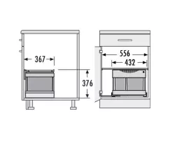 Hailo Tandem S 2 Plus 2 bacs à déchets 1153449242