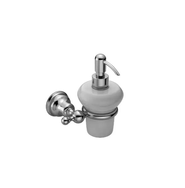 Huber Croisette Distributeur de Savon Classique Chrome-Céramique 4024.01H.CR