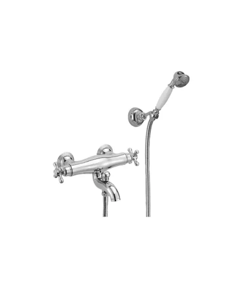 Huber Croisette Mélangeur thermostatique bain-douche Chromé/ Doré CSD270107G