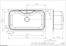 Reginox Evier Jumbo montage en surface L6061