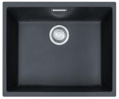 Franke Sirius 2 S2D 110.50 évier en plastique noir 50x41cm sous-structure 125.0252.223