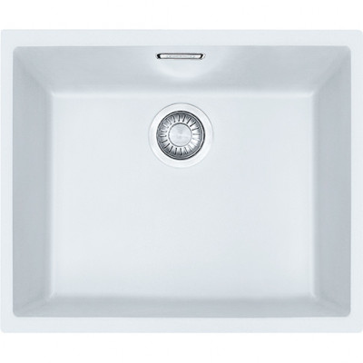 Franke Sirius 2 S2D 110.50 évier en plastique blanc 50x41cm sous-meuble 125.0252.224