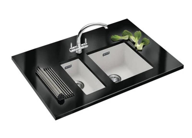 Franke Sirius 2 S2D 110.34 évier en plastique blanc 34x41cm sous-meuble 125.0252.229