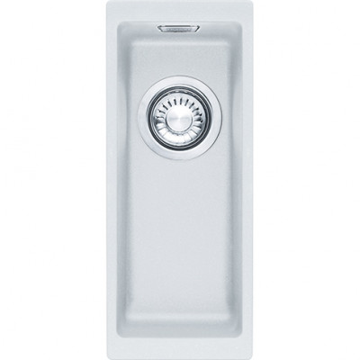 Franke Sirius 2 S2D 110.16 petit évier blanc en plastique 16x41cm sous-meuble 125.0252.233