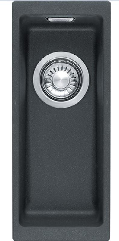 Franke Sirius 2 S2D 110.16 évier en plastique noir 16x41cm sous-meuble 125.0252.231