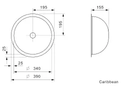 Reginox Caribbean évier en acier inoxydable sous plan, à fleur de plan ou en surface B30G6LLU02GDS