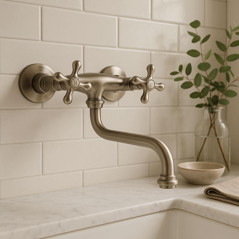 PB Nostalgic robinet de cuisine Classic C robinet mural en inox 10.2722