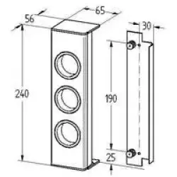 Bloc multiprise ST3003 en acier inoxydable Mise à la terre de type E