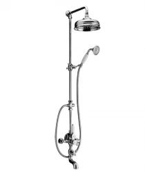 Huber Victorian Ensemble de douche thermostatique 20cm en acier inoxydable 1203998332