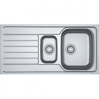 Franke Spark SKX 651 un bac et demi en inox montage en surface avec égouttoir réversible 101.0315.546