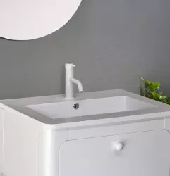 Waterevolution Flow mitigeur de lavabo blanc mat T110BR