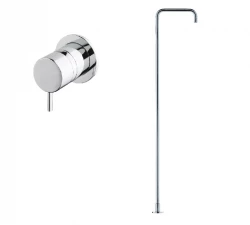 Waterevolution Flow Mitigeur de lavabo sur pied avec mitigeur encastré chrome 1207925192