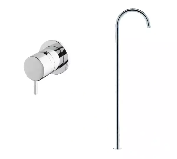 Waterevolution Flow Robinet de lavabo indépendant avec mitigeur encastré Chrome 1207925242