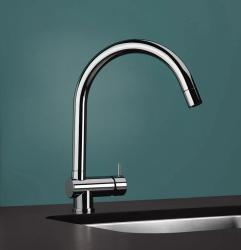 Mitigeur cuisine Waterevolution Flow chrome avec bec extractible T15501