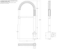 Waterevolution Flow Mitigeur de cuisine semi-professionnel chrome avec colonne et ressort T15701