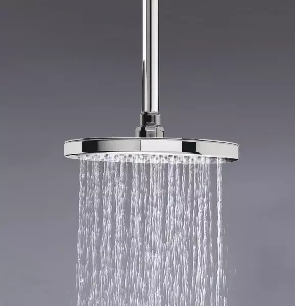 Waterevolution Flow Douche de tête 200mm avec raccord au plafond Chromé T164201