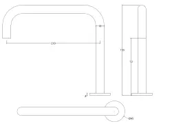 Waterevolution Flow Robinet de lavabo 2 trous noir mat T112HPR