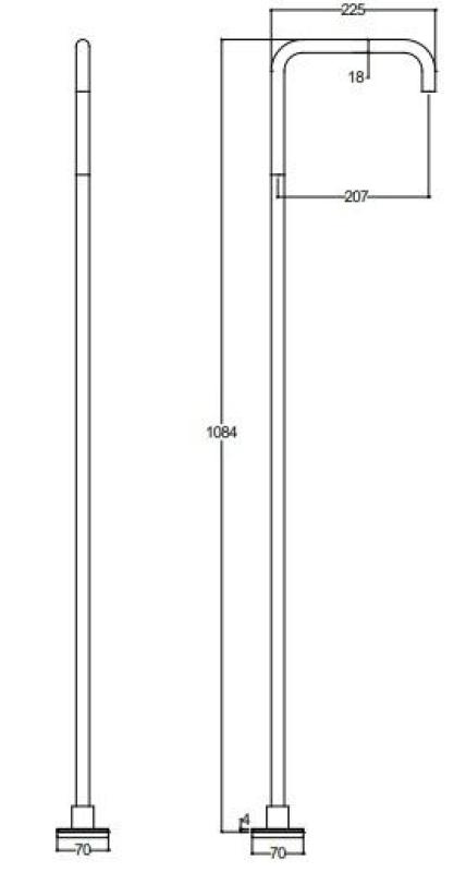 Waterevolution Flow Robinet de lavabo indépendant Bec chromé T1.676.01