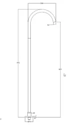 Waterevolution Flow robinet de lavabo indépendant bec chromé T167701