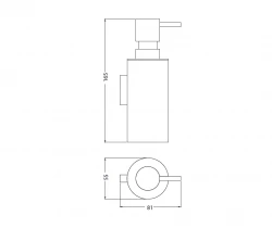 Waterevolution Distributeur de savon profond Chromé A22601