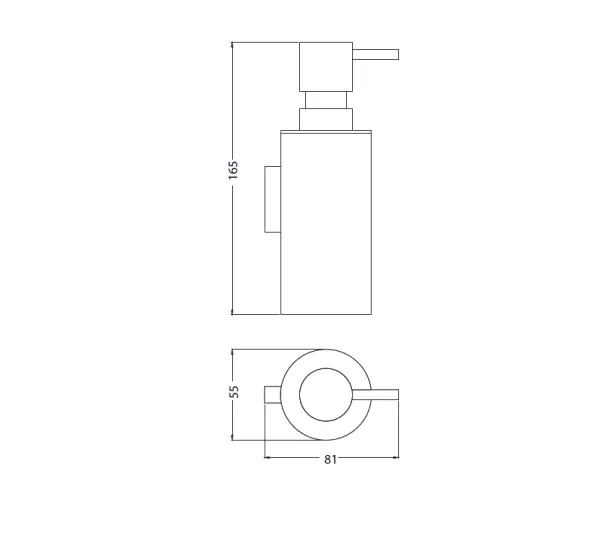 Waterevolution Distributeur de savon profond Chromé A22601