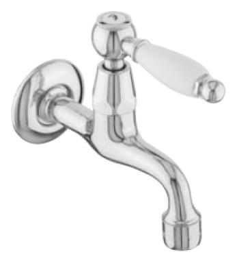 PB Classic Robinet mural de lavabo avec levier blanc eau froide Bronze 1208853512