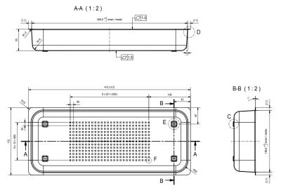 Franke Accessoire Panier égouttoir en inox 172x412x55mm 112.0057.850