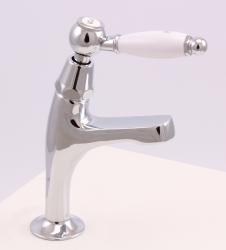 PB Classic Mitigeur de lavabo avec levier blanc eau froide petit modèle Chromé 1208854162