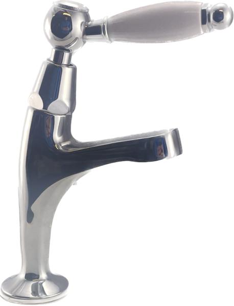 PB Classic Mitigeur de lavabo avec levier blanc eau froide petit modèle Chromé 1208854162