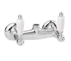 PB Classic mitigeur de douche en saillie avec levier blanc raccord supérieur chromé 1208854532