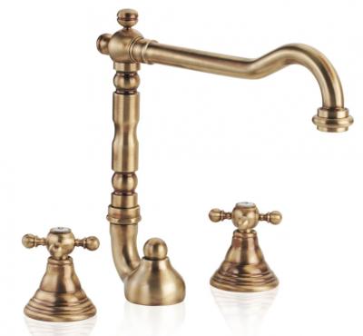 PB classic 3-trous robinet de lavabo bec fort 18,5 cm inox 1208854952