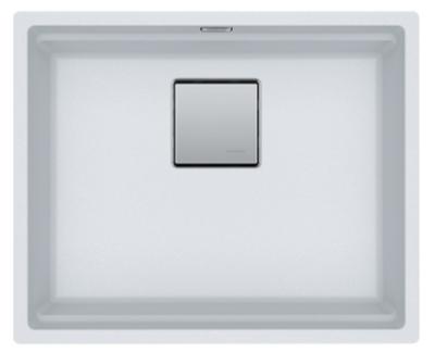 Franke Cube KNG 110.52 évier 52x42 granit blanc sous plan 125.0512.506