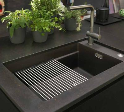 Franke Cube KNG 110.62 évier 72x42 granit gris sous plan avec surface pour trou de robinet 125.0512.518