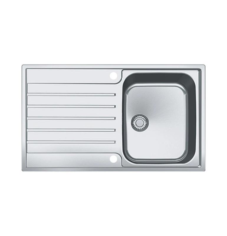 Évier en inox Franke Argos AGX 211-86 avec égouttoir, montage affleurant, 860x510, référence 127.0380.403