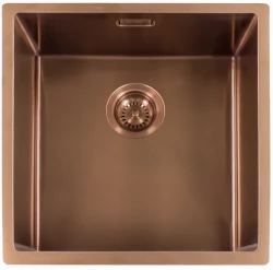 Reginox Miami 5040 OKG évier en acier inoxydable couleur cuivre PVD Copper 50x40 L7684 R30738