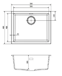 Reginox Amsterdam 50 Regi évier en granit blanc sous plan ou en surface R30837