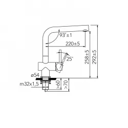 CARESSI Mitigeur de cuisine en acier inoxydable tout inox CA108I ECO 1208920626