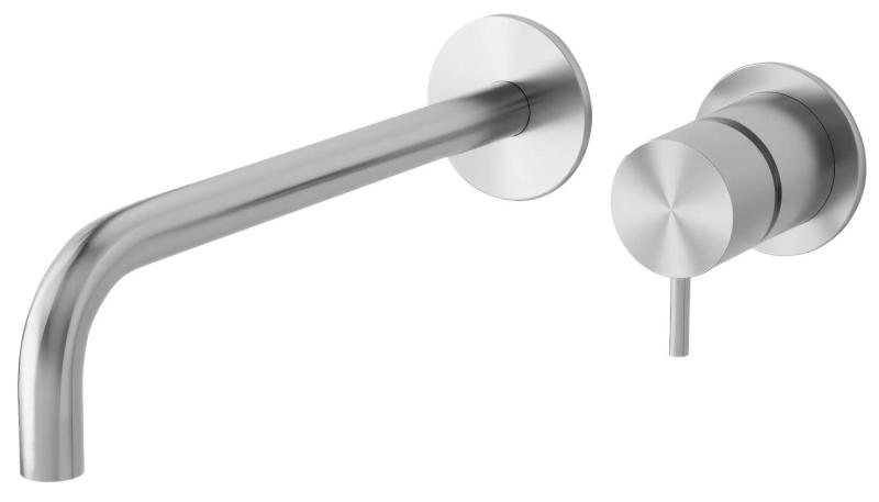 Waterevolution Flow Robinet de lavabo encastré en acier inoxydable avec bec de 21 cm T1.16BIEV2