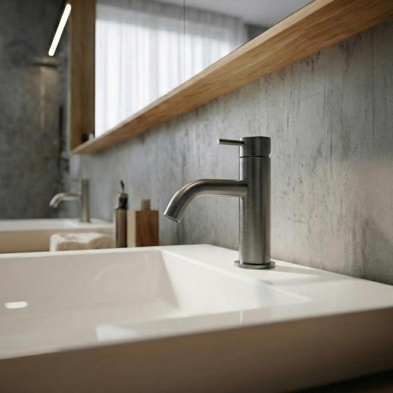 Waterevolution Flow Robinet de lavabo PVD brossé couleur bronze  T110GME