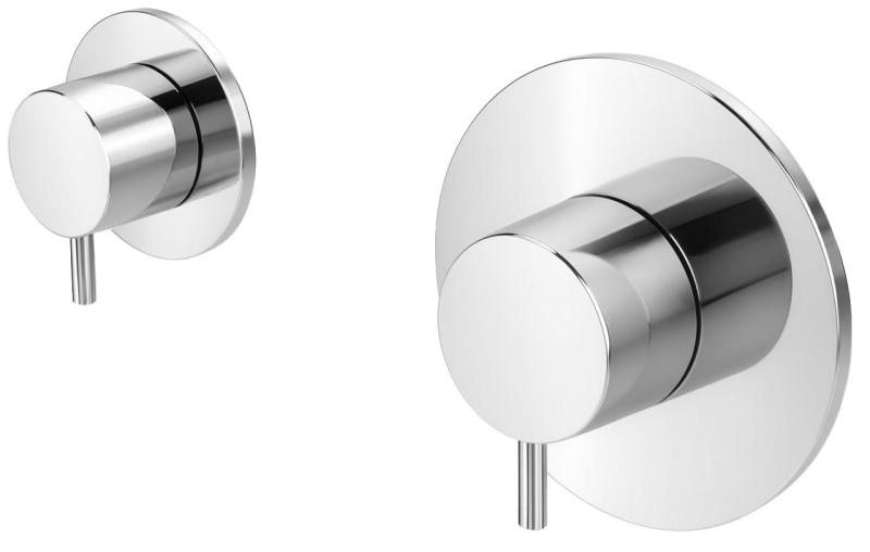 Thermostat de douche encastré Waterevolution Flow avec 1 robinet d'arrêt chromé 1208920980