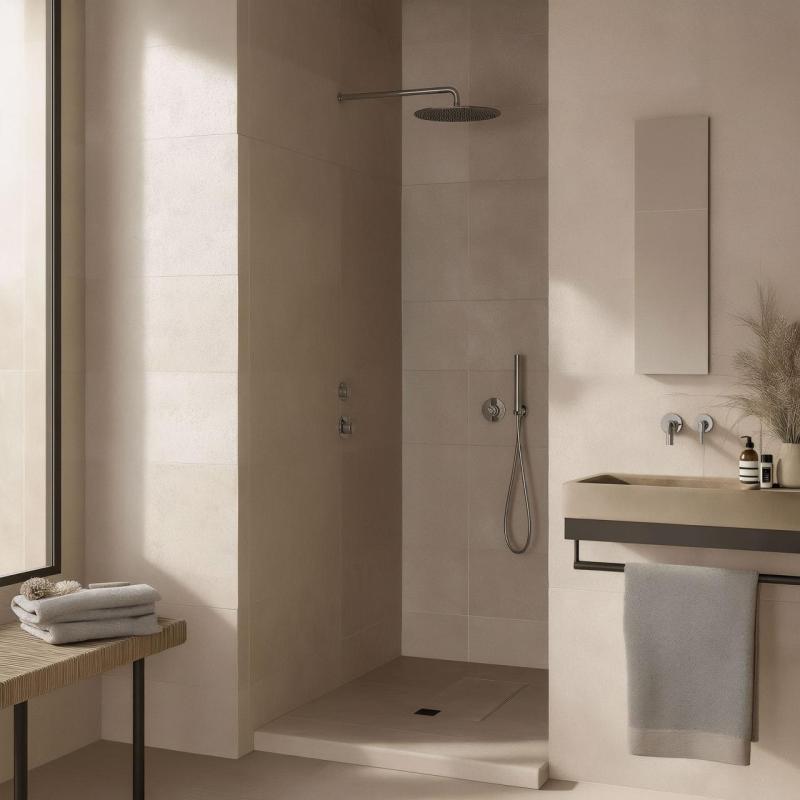 Thermostat de douche encastré Waterevolution Flow avec 1 robinet d'arrêt chromé 1208920980