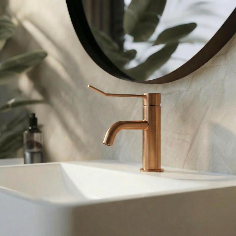 Waterevolution Flow Robinet de lavabo avec bouchon clic-clac PVD laiton brossé T111CPE