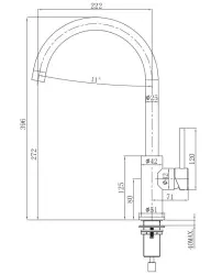 Lorreine Mersey Bec pivotant en cuivre PVD 1208952360