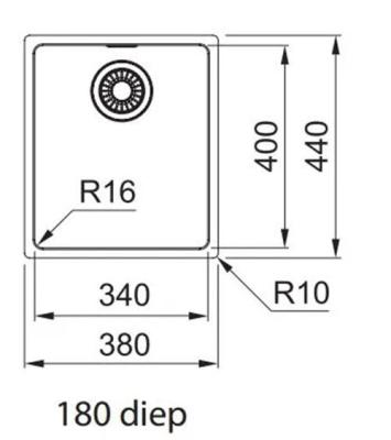 Franke Maris MRX 210.34 évier en inox à fleur de plan et sous plan 1270568038