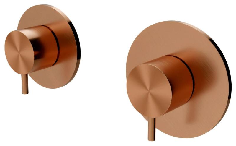 Thermostat de douche encastré Waterevolution Flow avec 1 mitigeur en cuivre